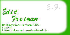edit freiman business card